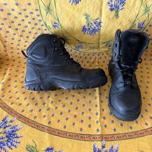 HyTest Carbon Fiber Toe Met Safety Work Lace Up Boots Men’s 6 Waterproof Black